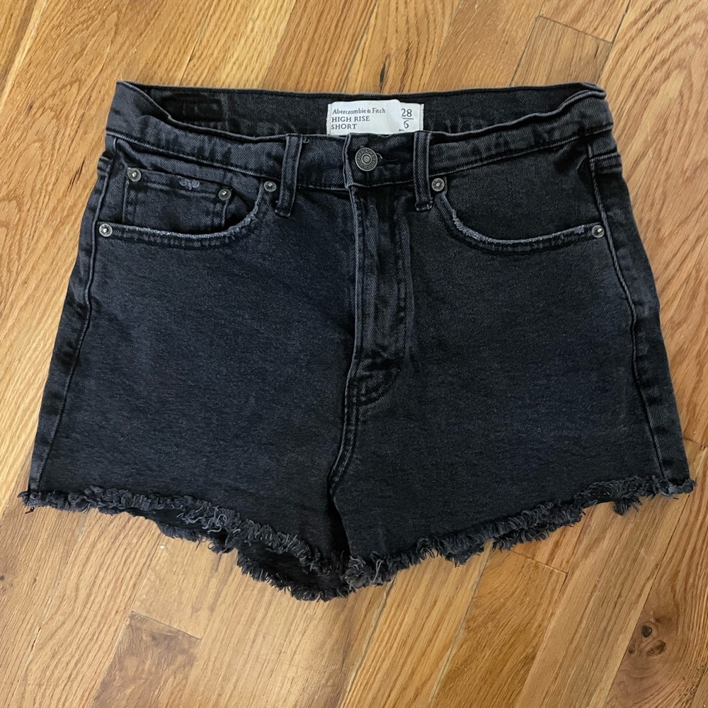 Abercrombie & Fitch Black Jean Shorts